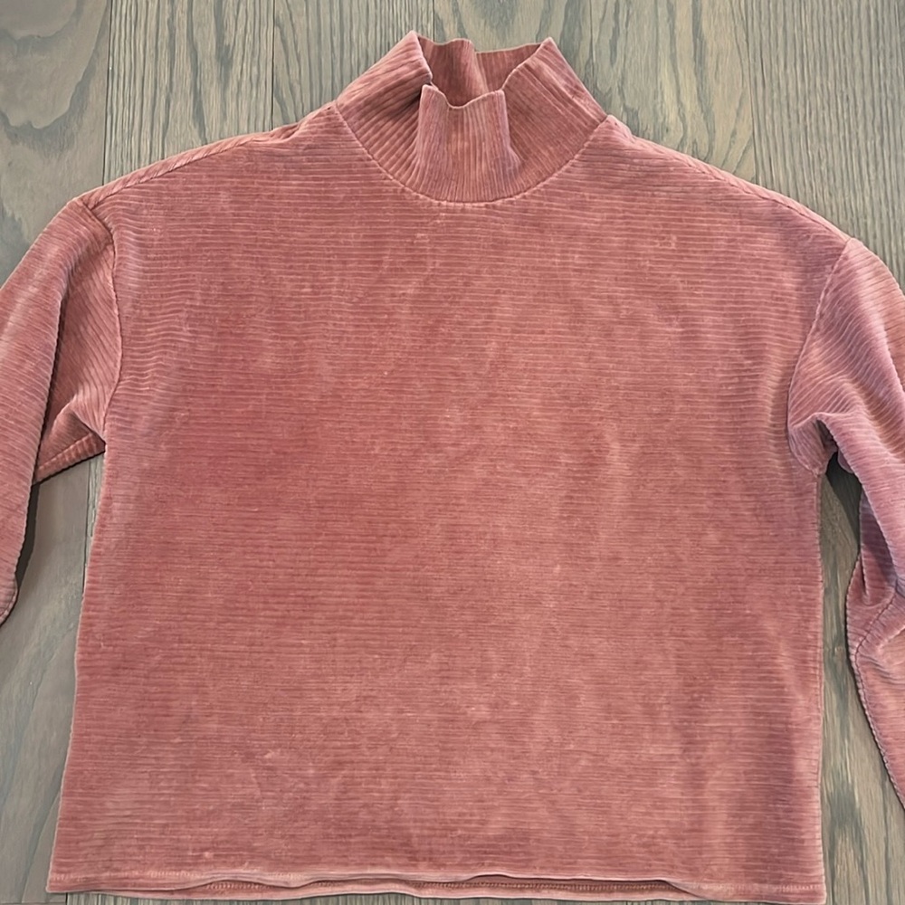 Mango Robbed Velour sweatshirt